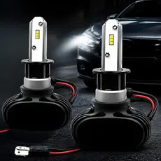 2 Pcs H1 Lâmpadas Automotivas de Farol LED 6500K Luz Alta Potencia Super Brilhantes para Automóveis