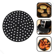 Kit 6 Tapete Protetor Para Cooktop de Indução Perfurado Fogão Cor Preto