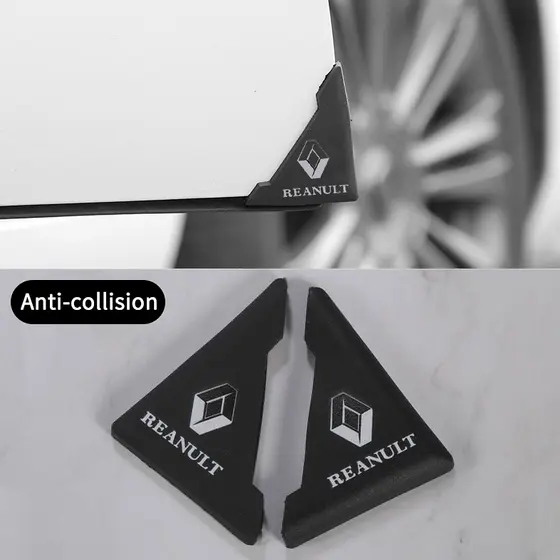 2 Peças Para Renault Canto Da Porta Do Carro Anti-Colisão Adesivo Proteção Acessórios Para Renault Clio Fluence Duster Megane 2 Sandero Kwid Logan Captur Scenic Kiger Koleos