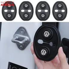 1/4Pcs Volkswagen Amortecedor Batedor Fechadura Borracha Protetor Porta Carro Para VW Polo UP T Cross Saveiro Nivus Golf
