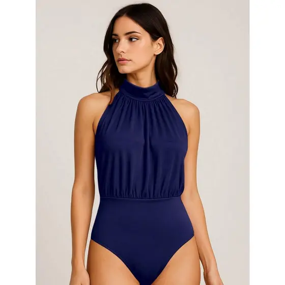 Body Feminino Com Gola Alta Fresquino De Suplex