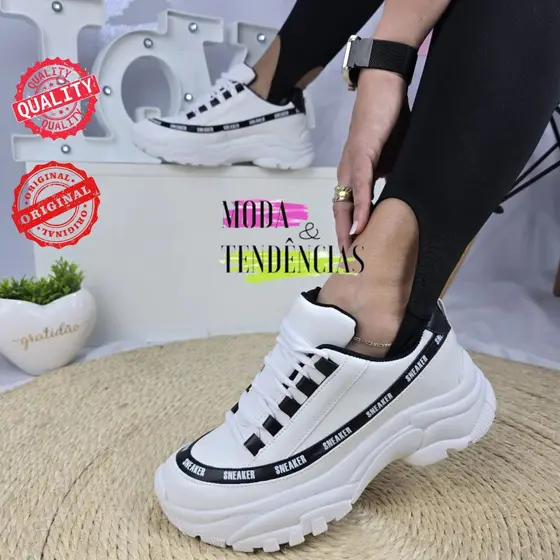 Tênis Feminino Chunky Sneaker Plataforma Blogueira Confortável ORIGINAL