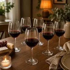 Jogo de Taça de Vinho 6 unidades Taça de Vidro Vinho Tinto