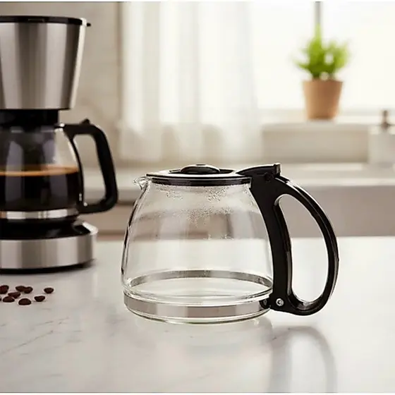 Jarra para cafeteira compativel Dolce Arome 18 Xícaras Preta C30 Vidro Forte