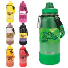 MODUS Garrafa Térmica De Água Isolada 1000ml De Aço Inox Com Alça Com Alça e Base Emborrachada