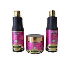 Kit Banho de Queratina Vithafios Shampoo/Condicionador/Máscara - 500ML