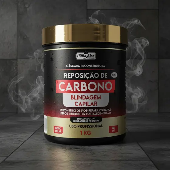 Máscara reposição de carbono Vithafios - 1KG