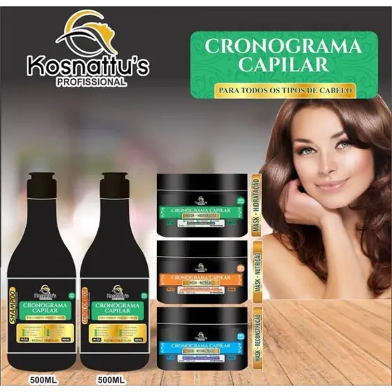 KIt Cronograma capilar 5 unidades Kosnattus