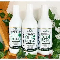 Kit Óleo De Rícino Com Biotina +natury Kosnattu's