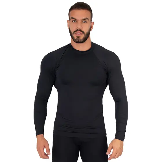 Blusa Térmica JSM Poliéster Manga Longa Proteção UV Masculina