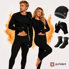Kit Frio Conjunto Segunda Pele Blusa + Calca Térmica Luvas Meias Touca E Cachecol