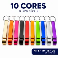 Kit Chaveiro Abridor de Garrafa e Latas de metal 5/10/15/20 pçs NÃO PERSONALIZAMOS