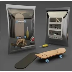 Skate de Dedo Profissional- Finger board shape em Madeira, Rodas com Rolamentos