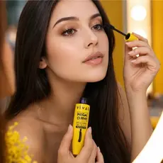 Máscara de Cílios Mega Curve Big Volume Efeito Boneca Vivai – Volume Extremo/ Longa Duração/ Olhar Definido