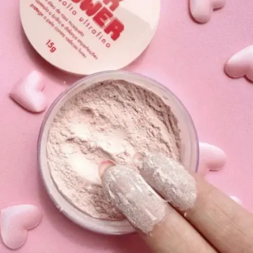 Pó SOLTO ULTRAFINO Facial Pink Power - DAPOP PÓ FACIAL ROSA MOSQUETA