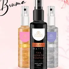 Bruma Fixadora de Maquiagem 140ml PHÁLLEBEAUTY| Matte e Glow, Fixador de Maquiagem