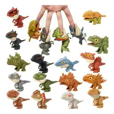 Kit 10 Dinossauros Miniatura Morde Dedo Baby Colecionável
