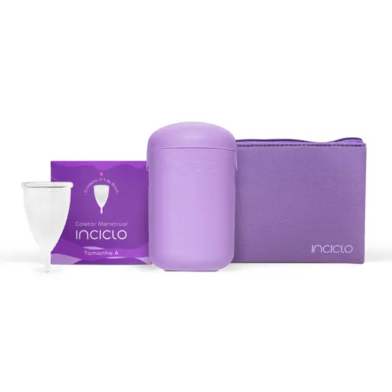 Kit Coletor Menstrual + Cápsula Esterilizadora + Nécessaire Inciclo