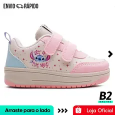 Tênis Disney Stitch Infantil Sem Cadarço Feminino Original com Nota Fiscal e Garantia