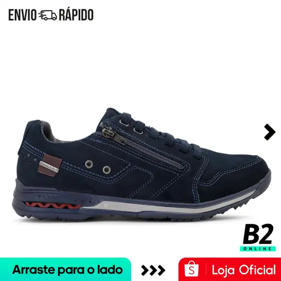 Sapatênis Pegada Gold Casual Com Zíper Masculino Original com Nota Fiscal e Garantia