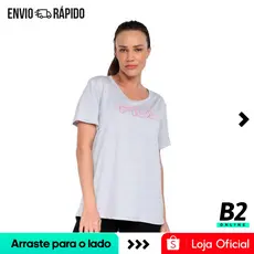 Camiseta Fila Basic Train Feminina 100% Original Com Nota Fiscal e Garantia