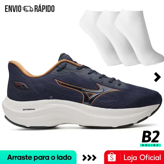 Tênis Mizuno Enigma 2 Masculino + 3 Pares de Meias