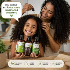 KIT 3 óleos 100% puro Terapia Capilar Cronograma Óleo de Coco + Rícino +Alecrim 60ml Cabelo Nutrição