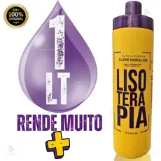 Progressiva Orgânica Sem Formol Lisoterapia - Hidralise 1L - Liso Extremoessiva Orgânica Sem Formol