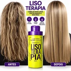 Progressiva Lisoterapia Hidralise Sem Formol 500ML Liso Perfeito Brilho Maciez Envio Imediato