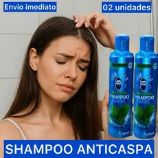 KIT com 2 Shampoo ANTICASPA 3x Mais Forte Dom Pelo Nova Fórmula