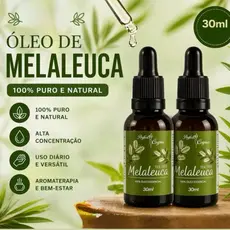 Óleo Essencial de Melaleuca Com Contra Gotas 100% Puro 30ML
