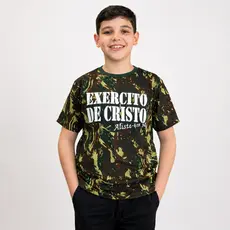 Camiseta Camuflada Infantil Exército de Cristo (I)