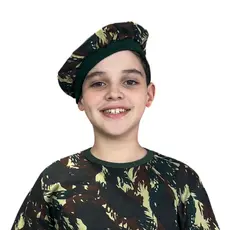 Boina com Estamapa Camuflada do Exército Adulto e Infantil
