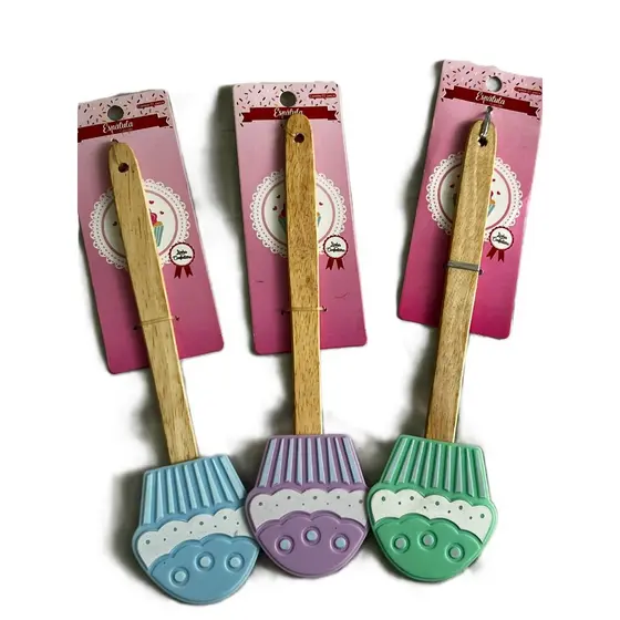 Colher cupcake de silicone Cupcake linha confeiteiro/espátula de silicone