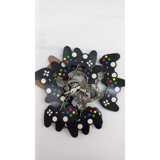 Kit chaveiro de MDF controle de video game com 12 und