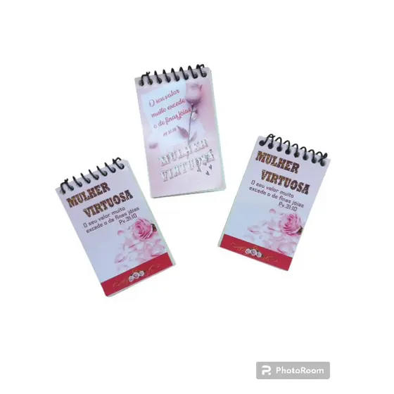 bloquinho de anotação pequeno mulher virtuosa kit com 10