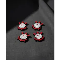 2 Pin/Bottons enfeites de Calçados Para Babuche Times - Corinthians