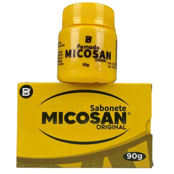 Micosan Clareador de manchas escuras na pele 1pomada e 1 sabonete em barra total 2 unidades