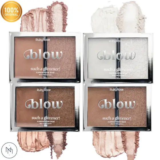 Iluminador Ruby Rose Duo Pó e Creme Such a Glimmer! Linha Blow