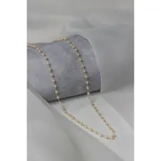 Colar Pérolas Banhado Ouro 18K