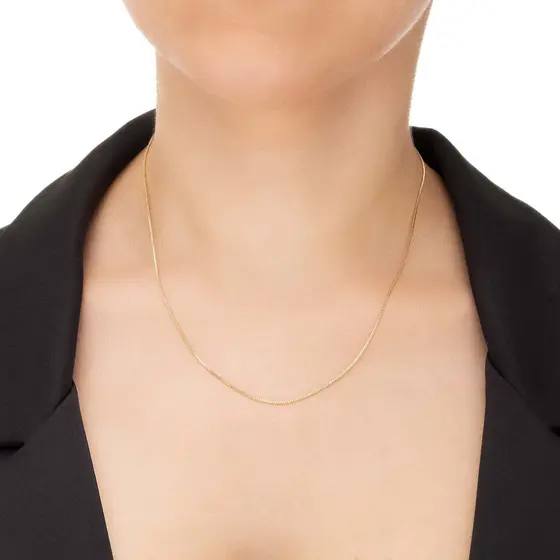 Colar Corrente Veneziana Banhado Ouro 18K