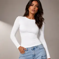 Blusa Feminina de MangaLonga -Meia Estação de CompressãoColada -Blusinhas MangaComprida -VariasCores