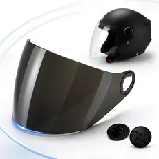 Viseira Fumê Do Capacete Modelo New Liberty 3 Spark Jet Atomic + 2 Botão De Reparo