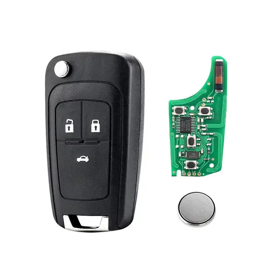 Chave Canivete Gm Completa Cruze Cobalt Onix Tracker S10 3 Botões