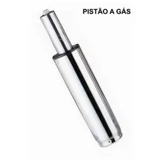 Pistão a Gás Cromado Classe 3 para Cadeira de Escritório/Gamer – Universal – Suporta até 120kg