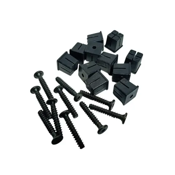Bucha e Parafuso para Emenda de Metalon 20x20mm, 10 conjunto junção, esquadria de tubo.
