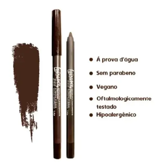 Lapis De Olhos Cor Marrom Luisance A Prova de Agua Apontavel L5202