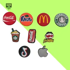 Pin Temático de Marcas e Lanches para Babuche – Modelos Individuais Divertidos