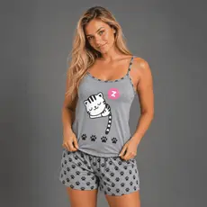 Baby Doll FB Alcinha Personagens Malha Premium Fresquinho Short Doll Pijama Curto de Dormir Adulto