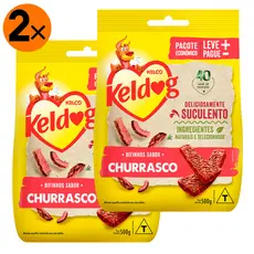 Kit 2 Bifinho Keldog para Cães Sabor Churrasco  - 500 g